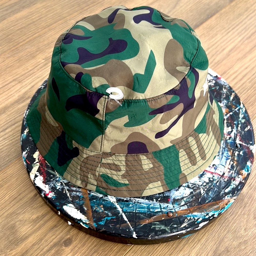 🟢HURLEY BUCKET HAT  | Green Camo | Awesome Hat | super cool find - Picture 4 of 16